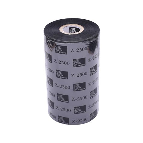 Zebra Original Wax Ribbon; 110mmx74m; 2300; Standard; 12mm core for GC;  GK and ZD Series