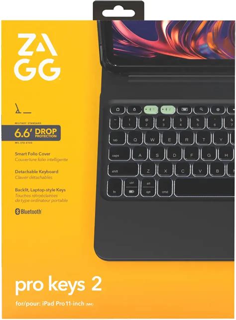 ZAGG-KB-Pro Keys 2-Apple-iPad Pro 11 (M4)-Black-UK