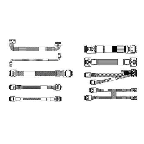 ThinkSystem SR630 V2 8x2.5'' SAS/SATA Backplane Cable Kit v2