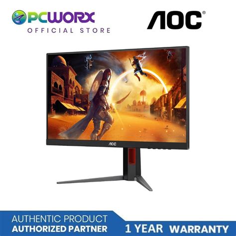 AOC 24G4 Gaming Monitor|23.8 inch|IPS FHD 1920x1080 200hz|1ms|HDMI DP|VESA|Flicker Free|Adaptive Sync|HAS|3YR Warranty