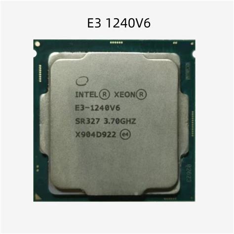 Intel Xeon Processor E3-1240 v6 (8M Cache; 3.70 GHz) 4 Core 8 Thread