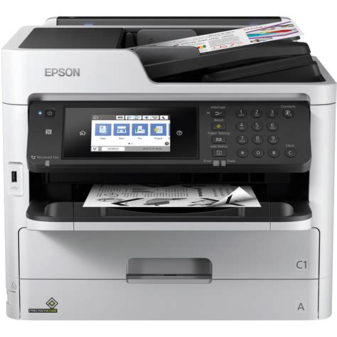 Epson WorkForce Pro WF-M5799DWF 4-in-1 Mono MFP; Print, scan, fax and copy with minimal downtime; High yield and paper capacity mean less time is spent refilling; PDL compatibility (PCL and PostScript 3); 34 PPM; ADF and Auto Duplex; Warranty 1 Year onsite (optional extension available)