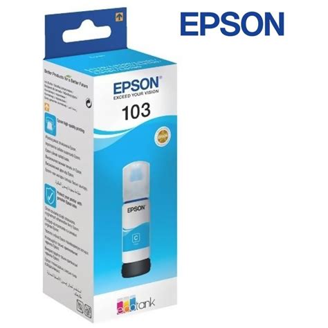 Epson 103 Ecotank Cyan ink bottle