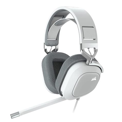 HS80 RGB USB Premium Gaming Headset with 7.1 Surround Sound; White. 