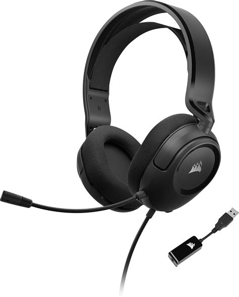 HS35 Surround v2 Carbon Gaming Headset; Universal 3.5mm connectivity; Dolby Audio® 7.1 Surround Sound via USB