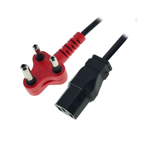 Dedicated 3-pin Power Cable with IEC Plug – 1.8m; 0.75mm