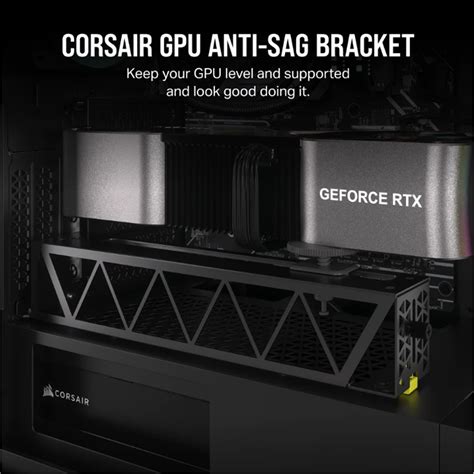 GPU Anti-Sag Bracket; Black