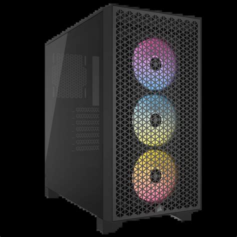 Corsair 3000D AIRFLOW Mid-Tower PC Case
2x 2.5" Drive Bays, 2x 3.5" Drive Bays
Fan layout: Front 3x 120mm/2x 140mm, Top 3x 120mm/2x 140mm, Rear 1x 120mm - 2x AF120 Elite fans included
2x USB 3.0
Colour: Black
Mini-ITX, Micro-ATX, ATX