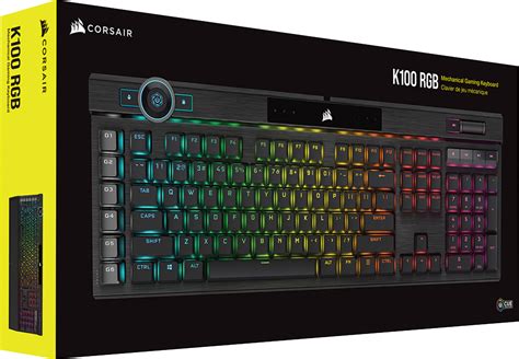 Corsair K100 RGB Mechanical Wired CHERRY MX SPEED Switch Keyboard with RGB Backlighting – Black. 