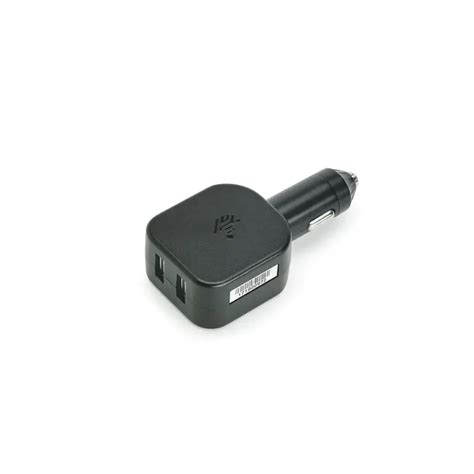 Zebra CIGARETTE LIGHTER ADAPTER; 5V; 2.5A; TWO TYPE A USB PORTS.