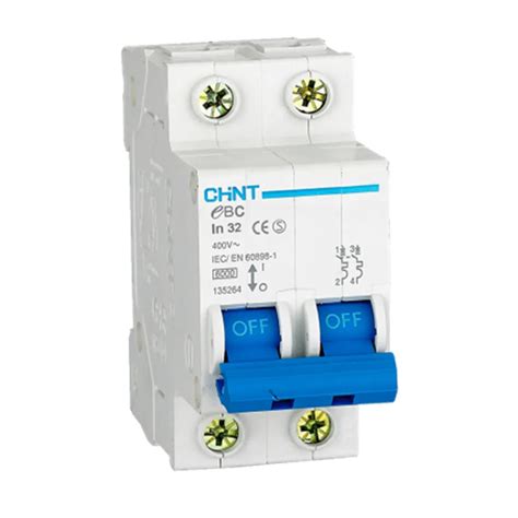 AC 3kA 2P 63A Circuit Breaker C-Curve