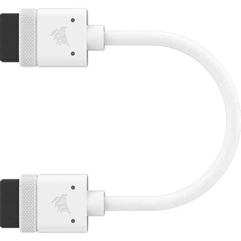 CORSAIR iCUE LINK Cable; 2x 100mm with Straight connectors; White