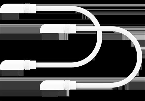 CORSAIR iCUE LINK Cable; 2x 135mm with Slim 90° connectors; White