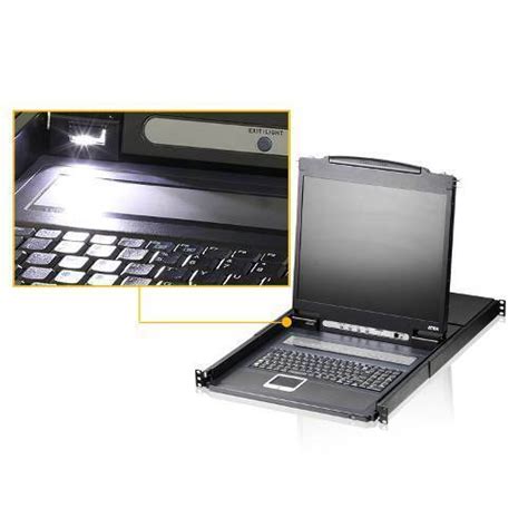 16P PS/2 USB VGA 19'' LCD KVM Switch W/(USA KB/SPKB)/W/(US/EU) CORD ATEN