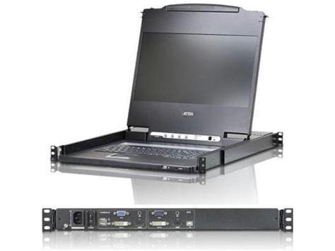17'' wide Screen Full HD LCD console support USB DVI; HDMI; VGA W/(US99KB/USKB/SPKB)/W/(US/EU) CORD/(LONG RACK) ATEN TECH