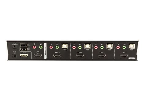 ATEN 4-Port USB HDMI Multi-View KVMP Switch. (inlc. cables & Rack kit)