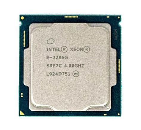 Intel Xeon E-2286G Processor (12M Cache; 4.00 GHz) FC-LGA14C; 6 Cores; 12 Threads; Tray