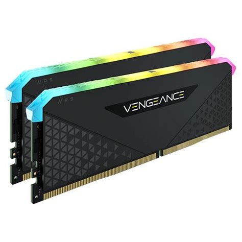 CORSAIR VENGEANCE RGB RS 16GB (2x8GB) DDR4 3600 C18 memory Kit; 18-22-22-42;  1.35V; Black. 