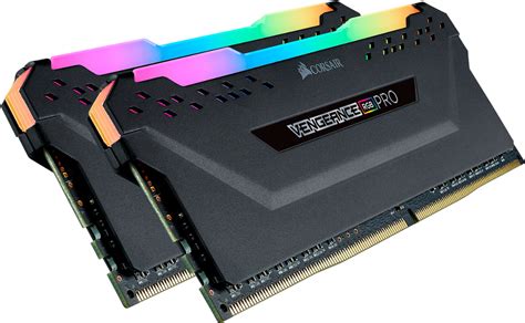 Corsair VENGEANCE® RGB PRO SL 16GB (2 x 8GB) DDR4 DRAM 3200MHz C16 Memory Kit; 18-22-22-42; 1.35; Black