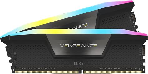 Corsair VENGEANCE RGB DDR5 64GB (2x32GB) DDR5 5200 CL40-40-40-77 1.25V AMD EXPO & Intel XMP - Grey. 
