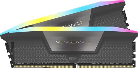 Corsair VENGEANCE RGB DDR5 64GB (2 x 32GB) DDR5 6000 CL40-40-40-77 1.35V Intel XMP & AMD EXPO - GREY