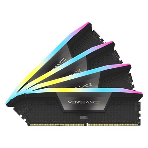 Corsair VENGEANCE RGB DDR5 64GB (4 x 16GB) DDR5 6600 CL32-39-39-76 1.40V Intel XMP - BLACK