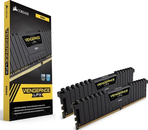 Corsair VENGEANCE® LPX 16GB (2 x 8GB) DDR4 DRAM 3200MHz C16 Memory Kit; 16-20-20-38; 1.35V; Black