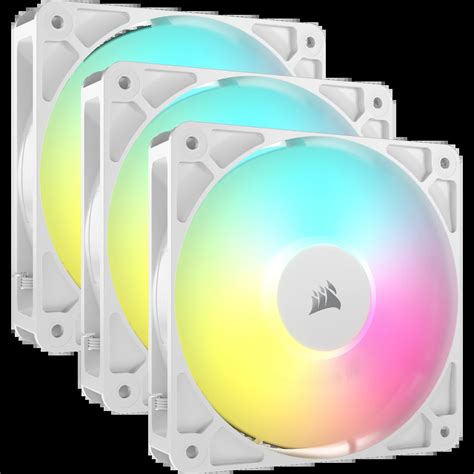 CORSAIR RS120 ARGB 120mm PWM Fans Triple Pack – White