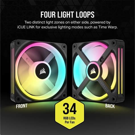 Corsair iCUE LINK QX120 RGB 120mm PWM Fan Expansion Kit