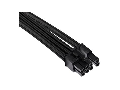 Corsair Premium Individually Sleeved PCIe Cables (Single Connector) Type 4 Gen 4 – Black