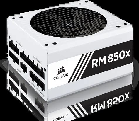 Corsair RM850x Shift White — 850 Watt 80 PLUS Gold;10yr Warranty. ATX (1); EPS (2); PCI-E (4);12VHPWR (1); PATA (8);SATA (12)