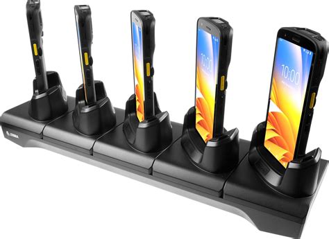 Five-slot charge cradle for TC22 / TC27 devices.PSU(PWR-BGA12V108W0WW); DC cable (CBL-DC-381A1-01);not included