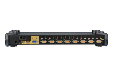 ATEN 8-Port PS/2-USB  VGA KVM Switch /Cascade/W/(US/EU/OUT) ADP. ATEN