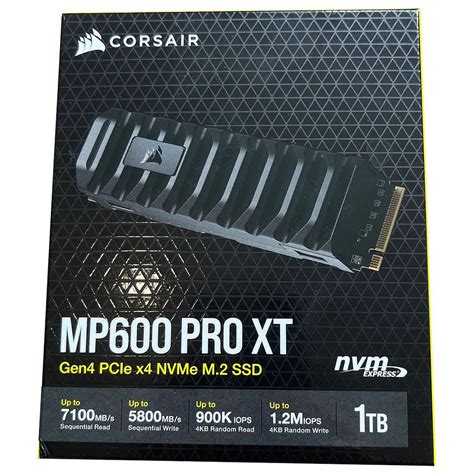 Corsair MP600 PRO XT 1TB M.2 NVMe PCIe Gen. 4 x4 SSD; Read Up To 7100MB/s; Write up to 5800MB/s