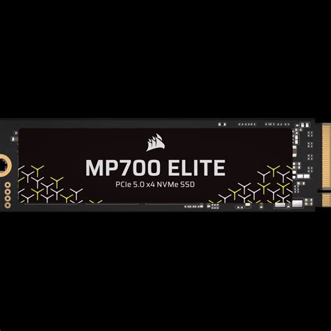 Corsair MP700 ELITE 1TB M.2 NVMe PCIe Gen. 5 x4 SSD (no heatsink); Read Up To 10 00MB/s; Write up to 8500MB/s