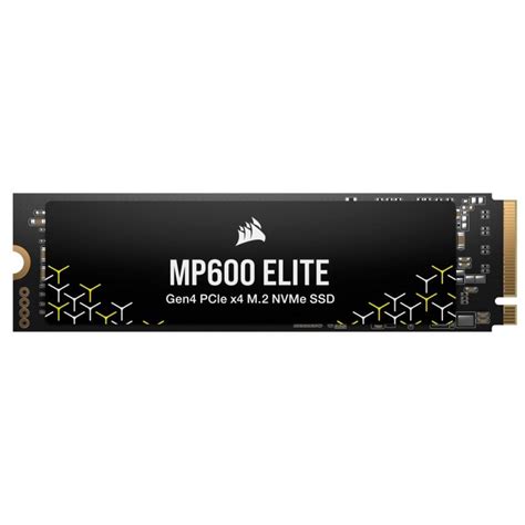 Corsair MP600 ELITE 2TB Gen4 PCIe x4 NVMe M.2 SSD with heatsink; Read Up To 7000MB/s; Write up to 6500MB/s