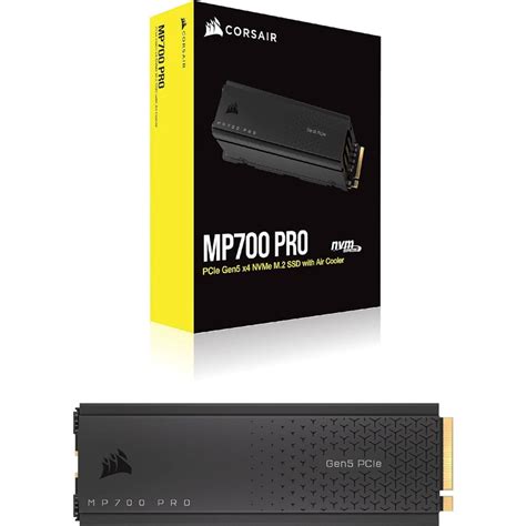 Corsair MP700 PRO 2TB M.2 NVMe PCIe Gen. 5 x4 SSD (no heatsink); Read Up To 12 400MB/s; Write up to 11 800MB/s