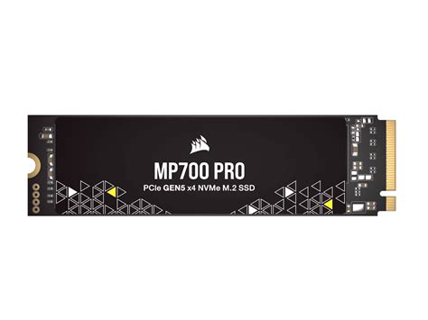 Corsair MP700 PRO 4TB M.2 NVMe PCIe Gen. 5 x4 SSD (no heatsink); Read Up To 12 400MB/s; Write up to 11 800MB/s