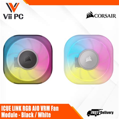 Corsair iCUE LINK RGB AIO VRM Fan Module - Black