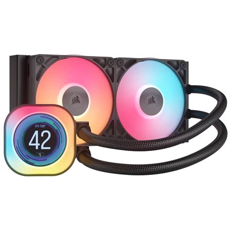 Corsair iCUE LINK TITAN 240 RX LCD Liquid CPU Cooler – RX120 RGB Fans – Fits Intel® LGA 1851/1700; AMD® AM5/AM4. 