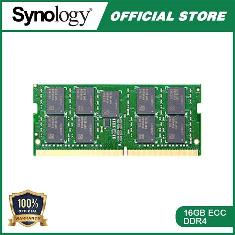 Synology 16GB RAM Module (DDR4-2666 ECC SO-DIMM) for: RS820RP+; RS820+; DS2419+; DS1819+; RS1221RP+; DS3018xs; DS1618+; DS3617xs