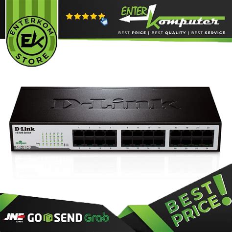 D-Link 24-port UTP 10/100Mbps Auto-sensing; Stand-alone; Unmanaged (Metal Case)