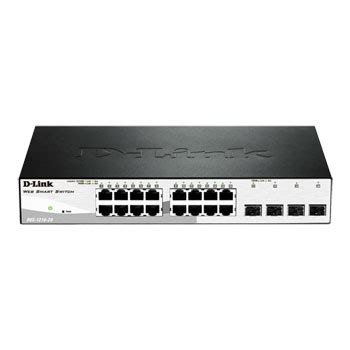 D-LINK 16 PORT + 4 GIGABIT SFP PORTS SMART SWITCH