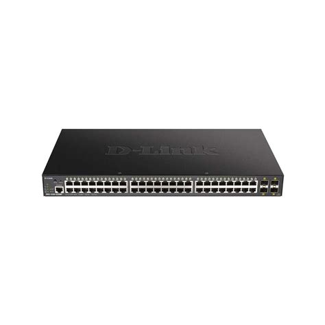 D-Link 48 Ports 10/100/1000Mbps PoE + 4 Ports 10G SFP+ Smart Managed Switch
