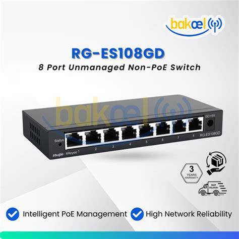 10-Port 10/100/1000Mbps Unmanaged Gigabit Long Range PoE Switch (8x PoE ports + 2x uplink ports) 96 Watts PoE budget; Max distan