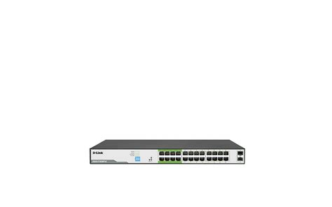 D-Link 26-Port 10/100/1000Mbps Unmanaged Gigabit Long Range PoE Switch (24x PoE ports + 2x SFP uplink ports)