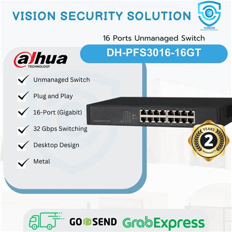 Dahua 16-Port Unmanaged Gigabit Switch