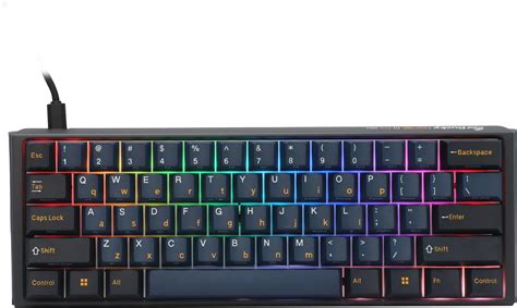 Ducky Keyboard One 3 Pro 60% Mechanical Keyboard; RGB; PBT Tripple Shot Keycaps  - Cherry MX2A Speed Silver. 