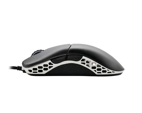 Ducky Mouse Feather Black and White - Huano Blue switches; PixArt sensor; 16000 DPI. 