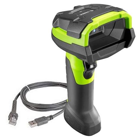 Zebra DS3608-ER RUGGED GREEN VIBRATION MOTOR USB KIT: DS3608-ER20003VZWW SCANNER; CBA-U46-S07ZAR SHIELDED USB HIGH CURRENT CABLE